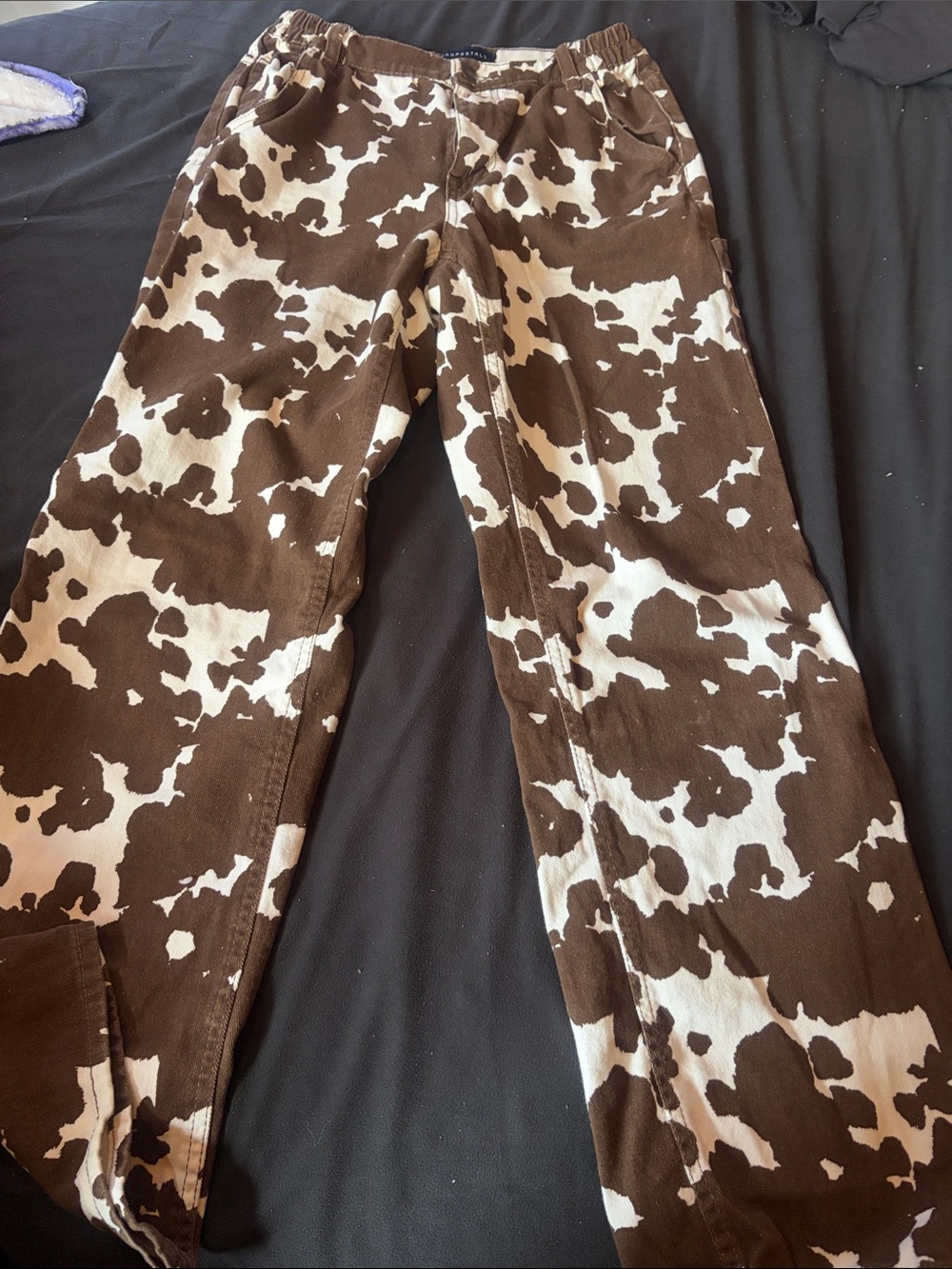 Aeropostale Brown and White Baggy Carpenter Pants